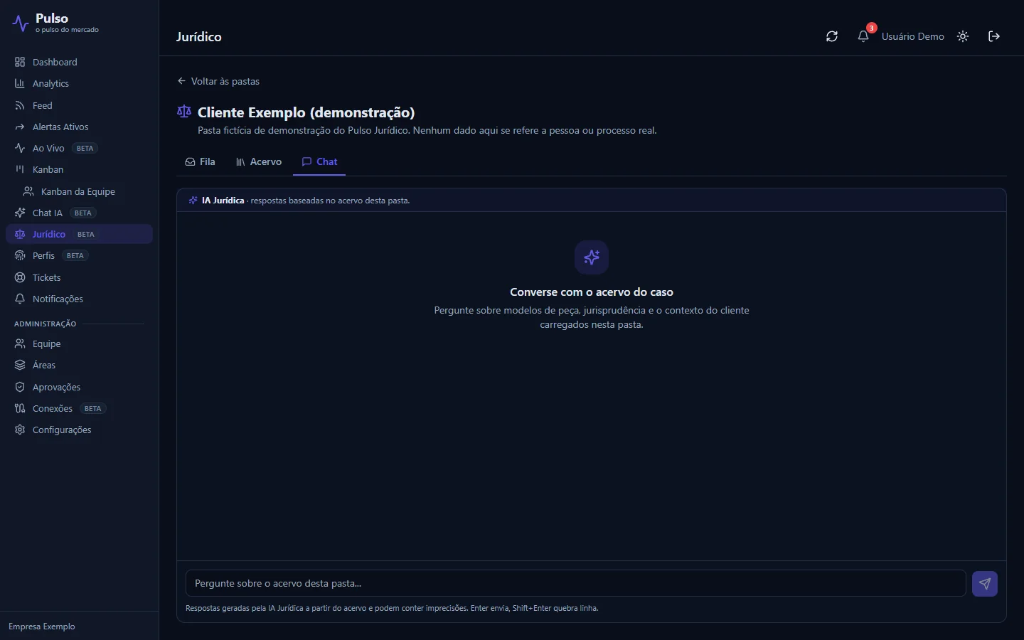 Chat com o acervo